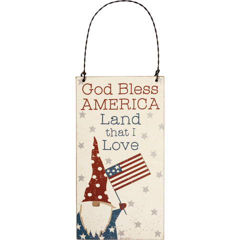 Patriotic Ornament - God Bless America Land That I Love