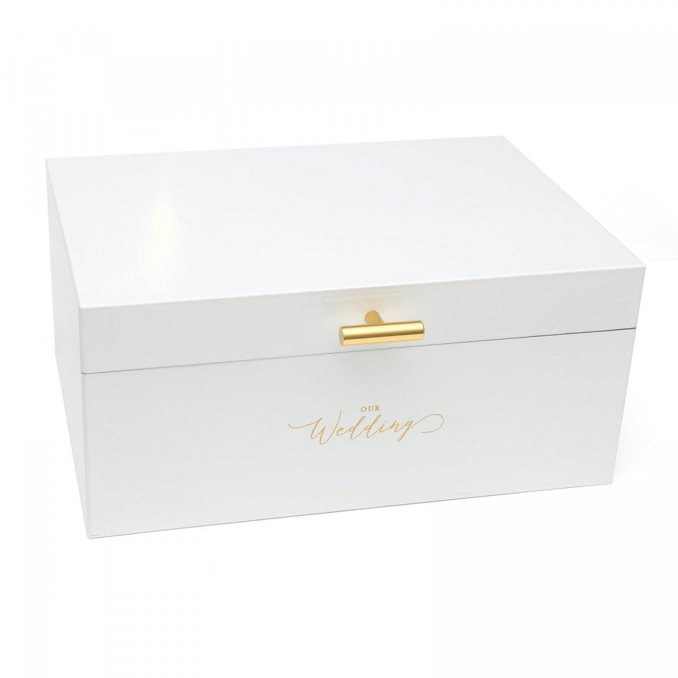 White Wooden Wedding Card Box – Avant-Garde Impressions