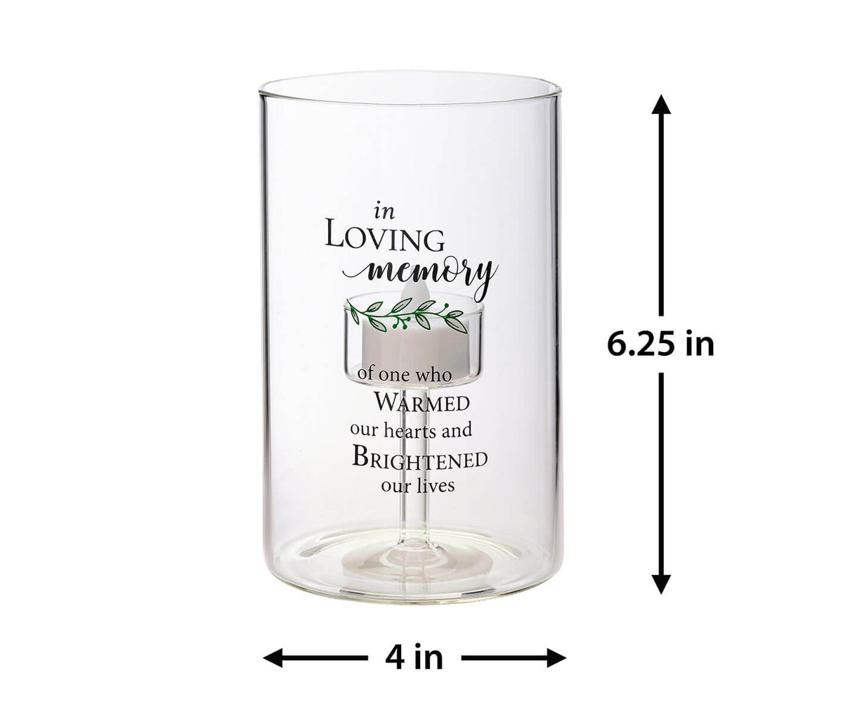 In Loving Memory of my Mother Glass LED Candle Holder with Sympathy –  Avant-Garde Impressions