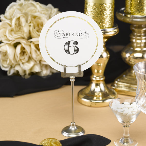 Golden Elegance - Table Number Cards
