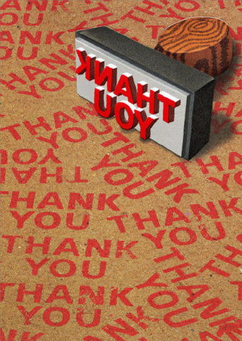 Thank You Greeting Card - Thank You Stamp