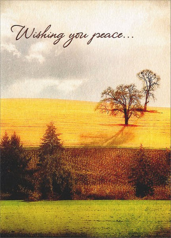 Sympathy Greeting Card - Landscape Horizon