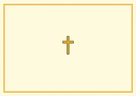 14 ct. Gold Cross Note Cards