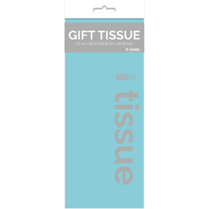 Gift Tissue - Light Blue Tissue Paper - 8 ct