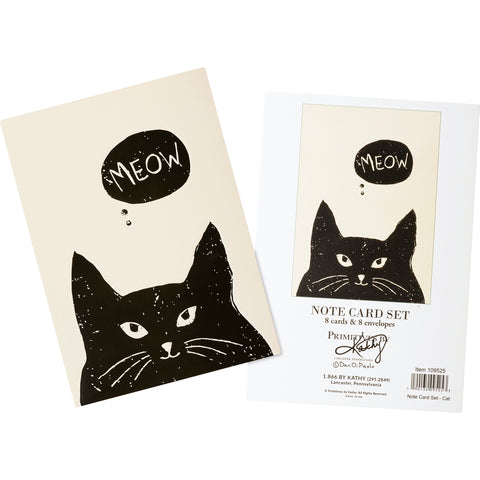 Cat's Meow - 8 ct. Note Card Set - Blank Inside