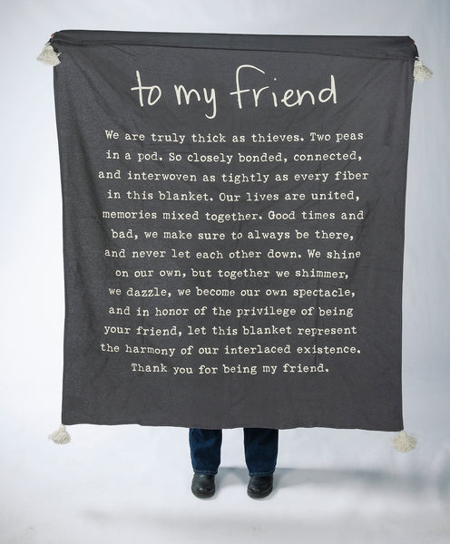 Throw Blanket - To My Friend
