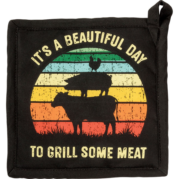 Grill Mitt and Pot Holder Set