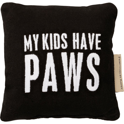 Mini Pillow - My Kids Have Paws