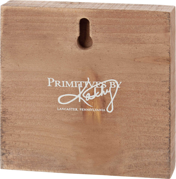 Wood Block Sign - Life's A Pitch