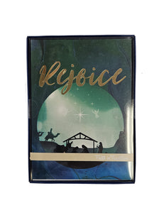 Rejoice - Religious Premium Boxed Holiday Cards - 16ct.