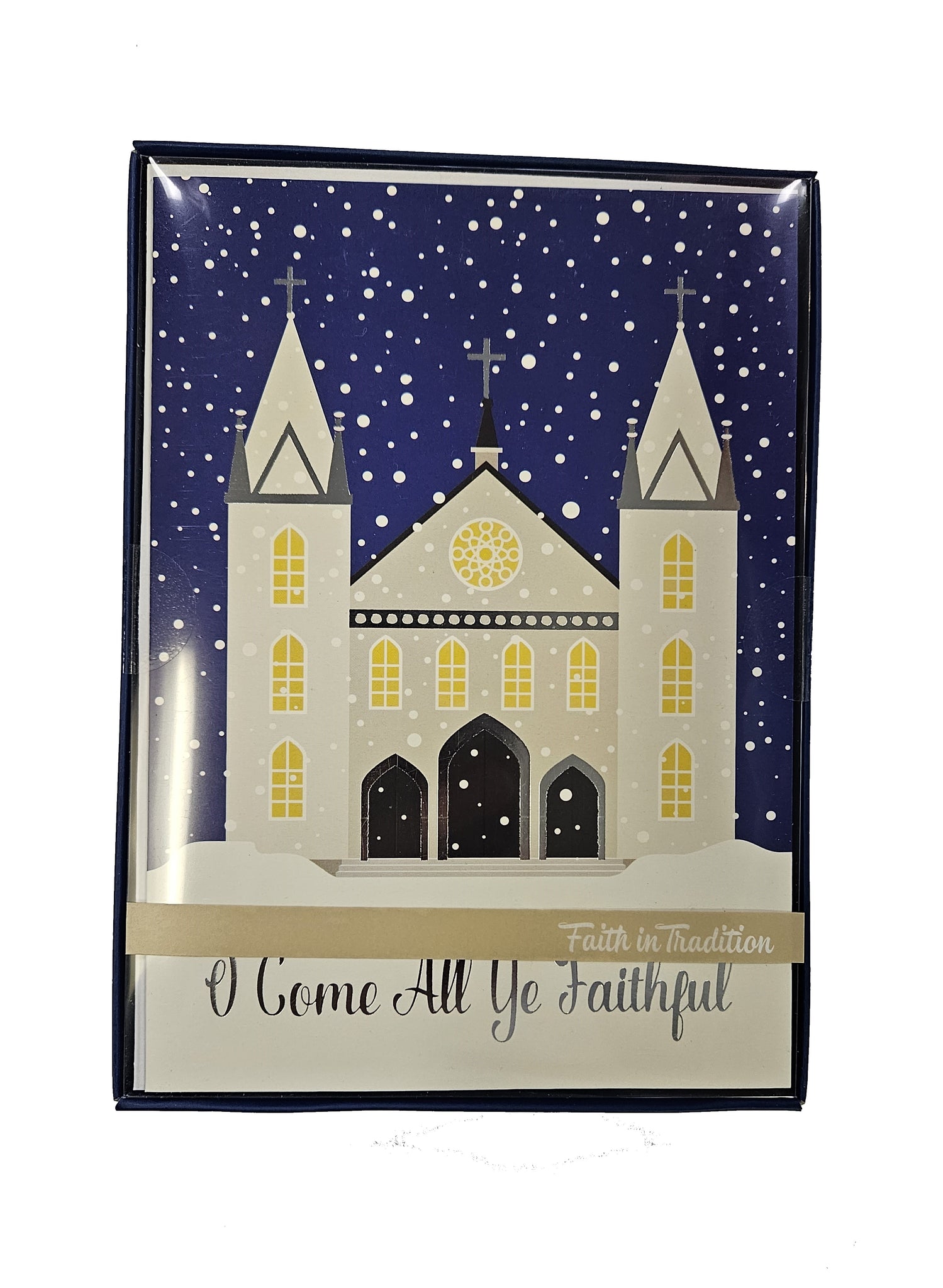 O Come All Ye Faithful - Religious Premium Boxed Holiday Cards - 16ct.