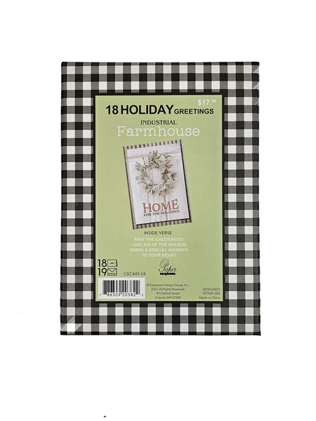 Home For The Holidays - Premium Boxed Farmhouse Holiday Cards - 18ct.