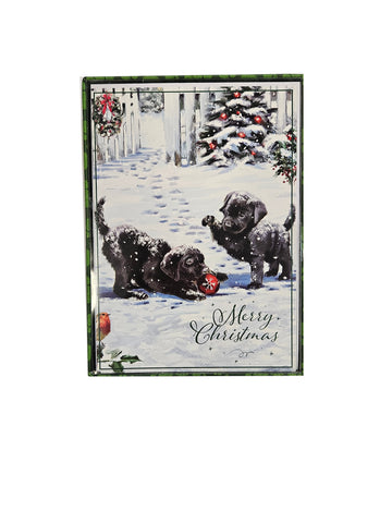 Playful Puppies - Premium Boxed Holiday Cards - 18ct.