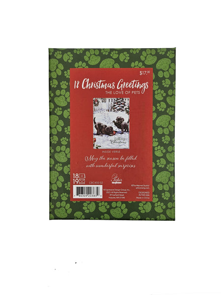 Playful Puppies - Premium Boxed Holiday Cards - 18ct.