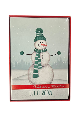 Let It Snow -  Premium Boxed Holiday Cards - 18ct.