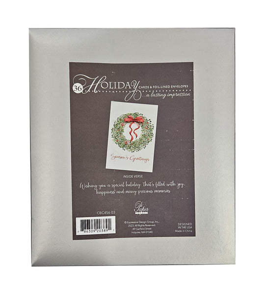 36ct - Value Pack Season's Greetings Holiday Cards