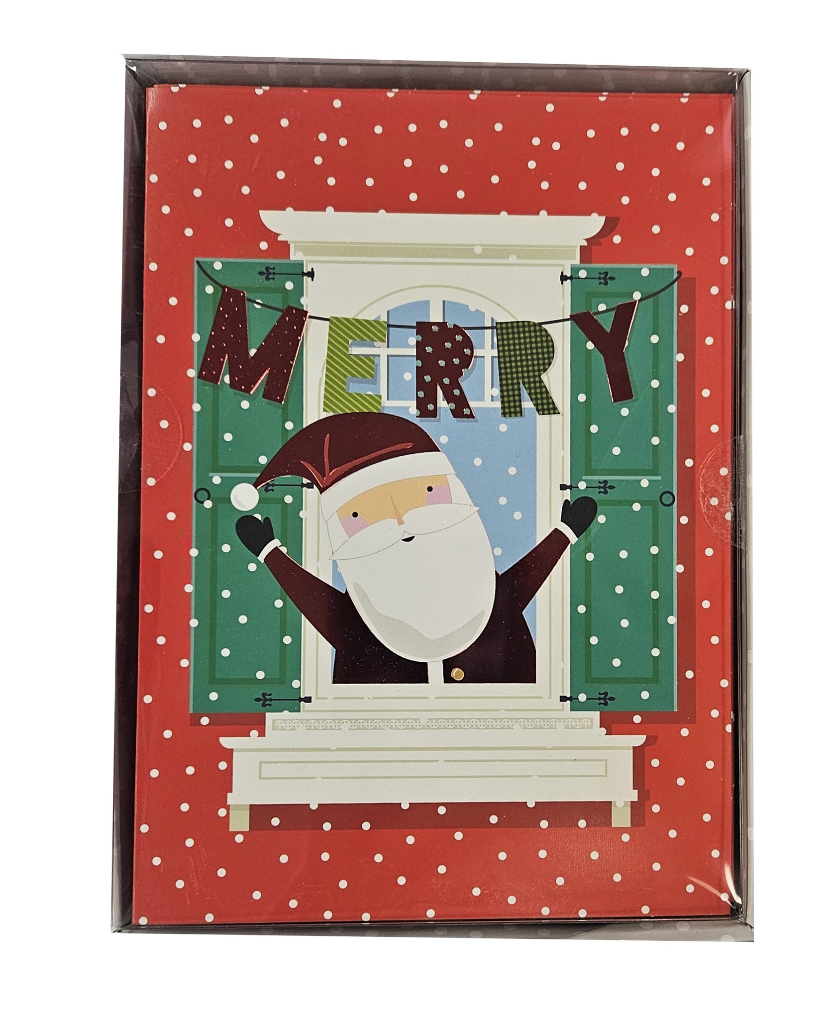 Jolly Santa -  Value Pack Premium Boxed Holiday Cards - 30ct.