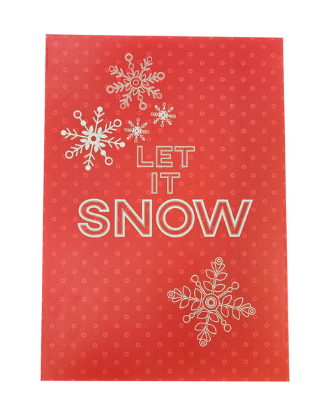 Jumbo Decorative Deep Gift Box - Let it Snow
