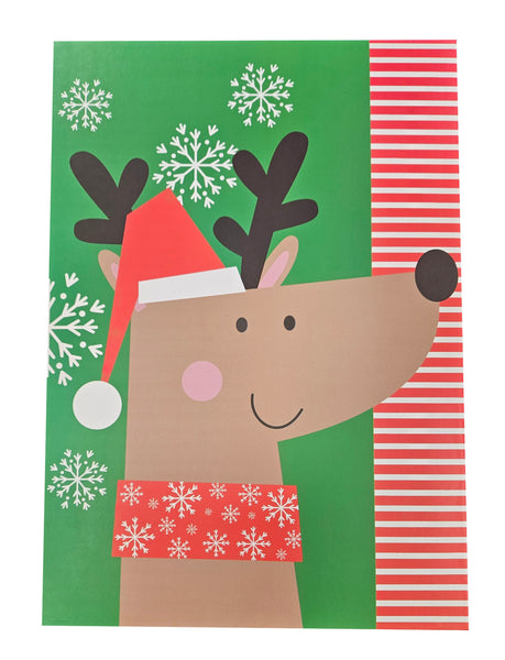 Jumbo Decorative Deep Gift Box - Reindeer