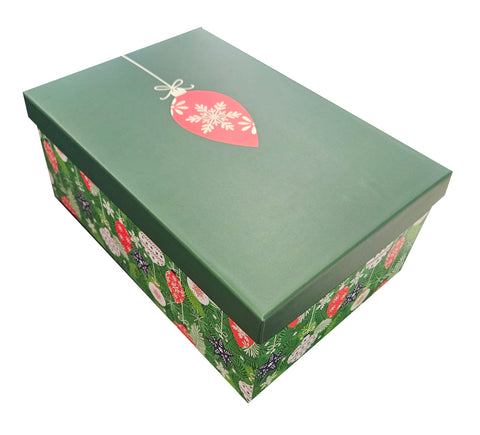 Small Decorative Deep Gift Box - Christmas Light