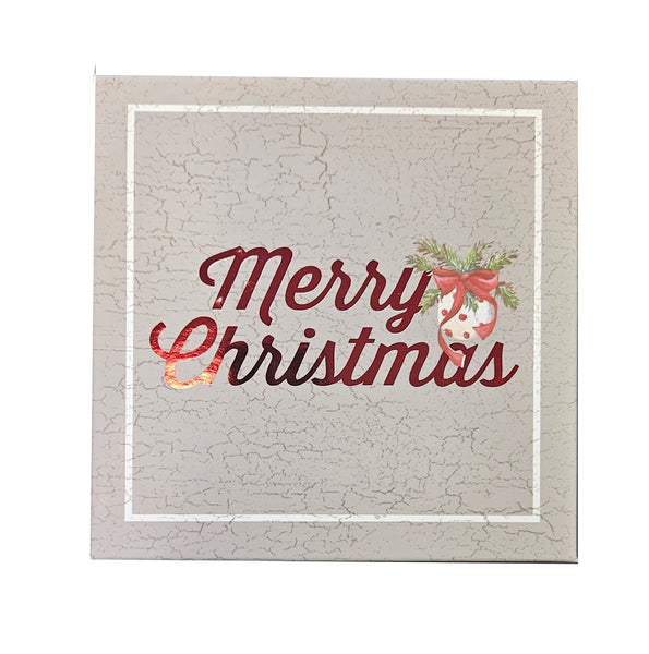Med/Large Decorative Square Gift Box - Merry Christmas