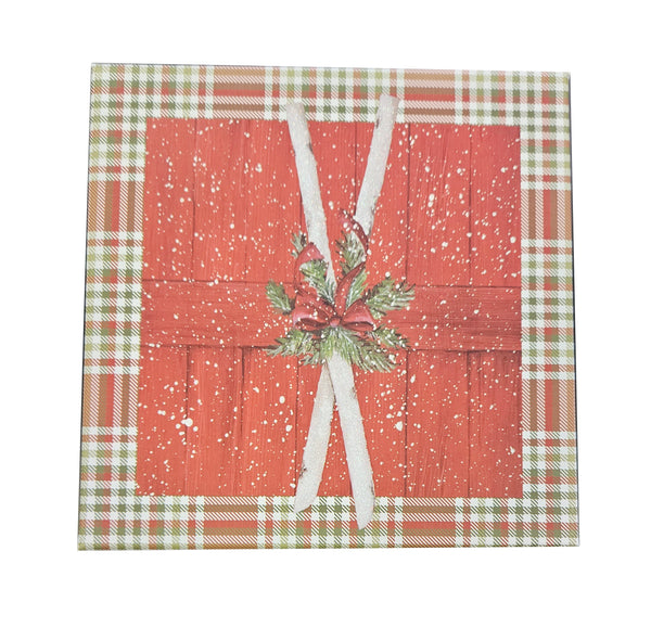Med/Large Decorative Square Gift Box - Winter Fun