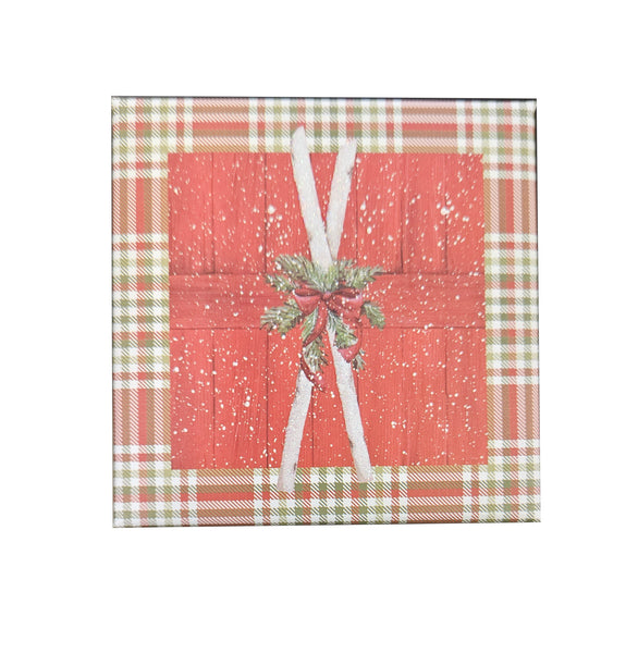 Small Decorative Square Gift Box - Winter Fun