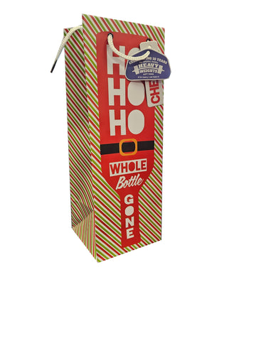 Holiday Wine Bag - Ho Ho Ho