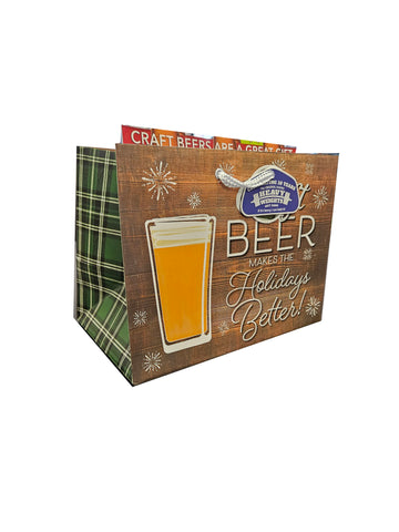 Holiday Craft Beer Gift Bag - Makes The Holidays Better