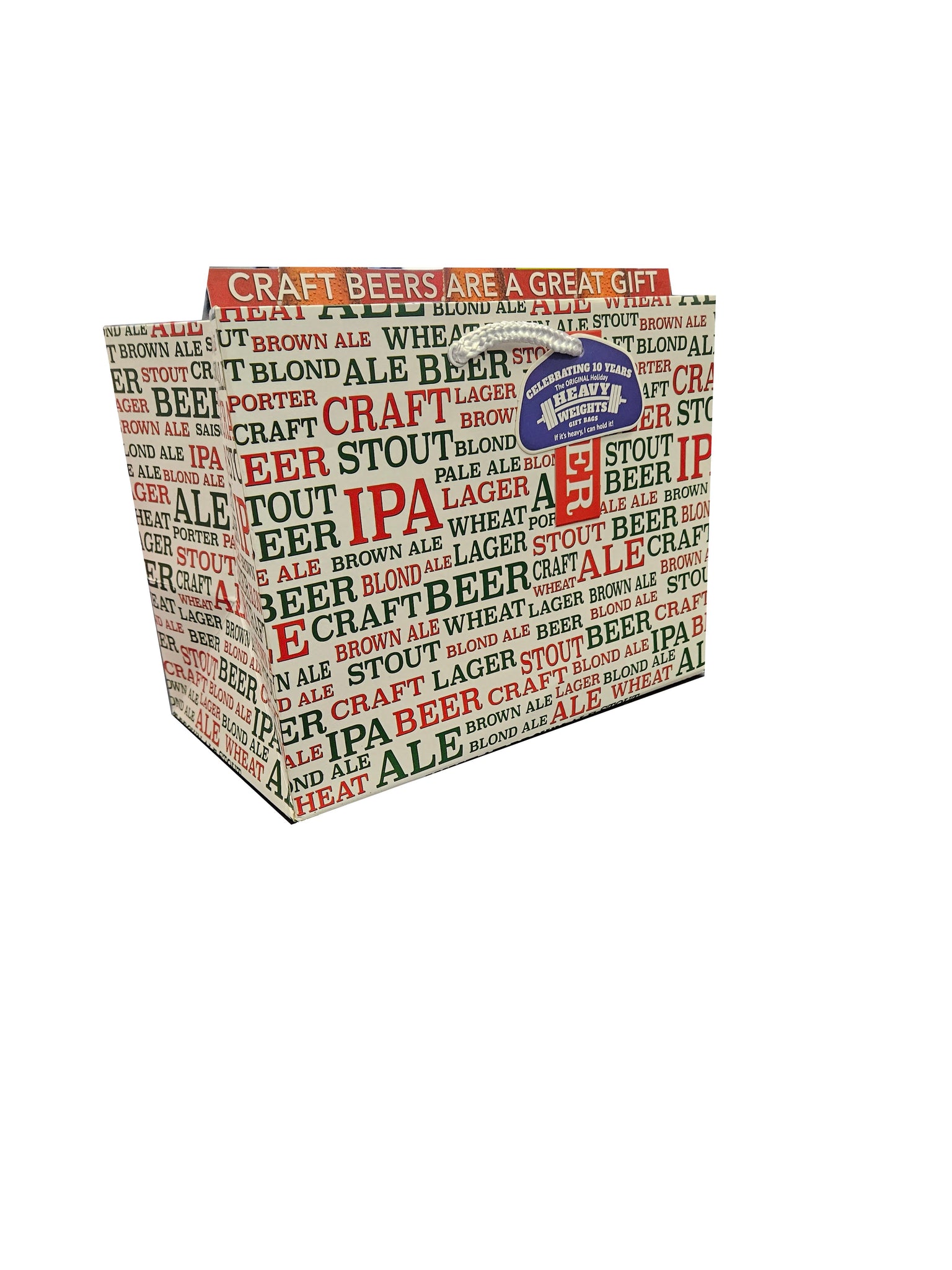 Holiday Craft Beer Gift Bag - Beer Word Art