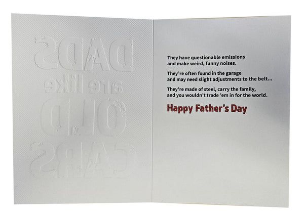 Father's Day Greeting Card - Dads Are Like Old Cars