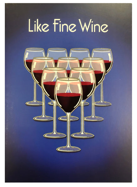Birthday Greeting Card  - Wine Pong