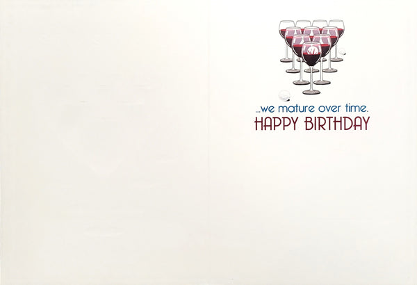 Birthday Greeting Card  - Wine Pong