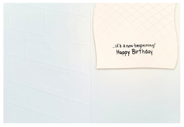 Birthday Greeting Card - Empty Toilet Paper Roll