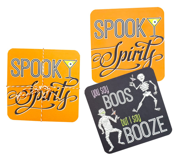 10 ct. Halloween Coaster Set