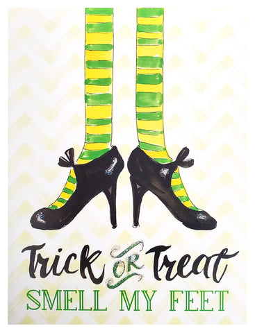 Halloween Greeting Card - Trick or Treat, Smell My Feet