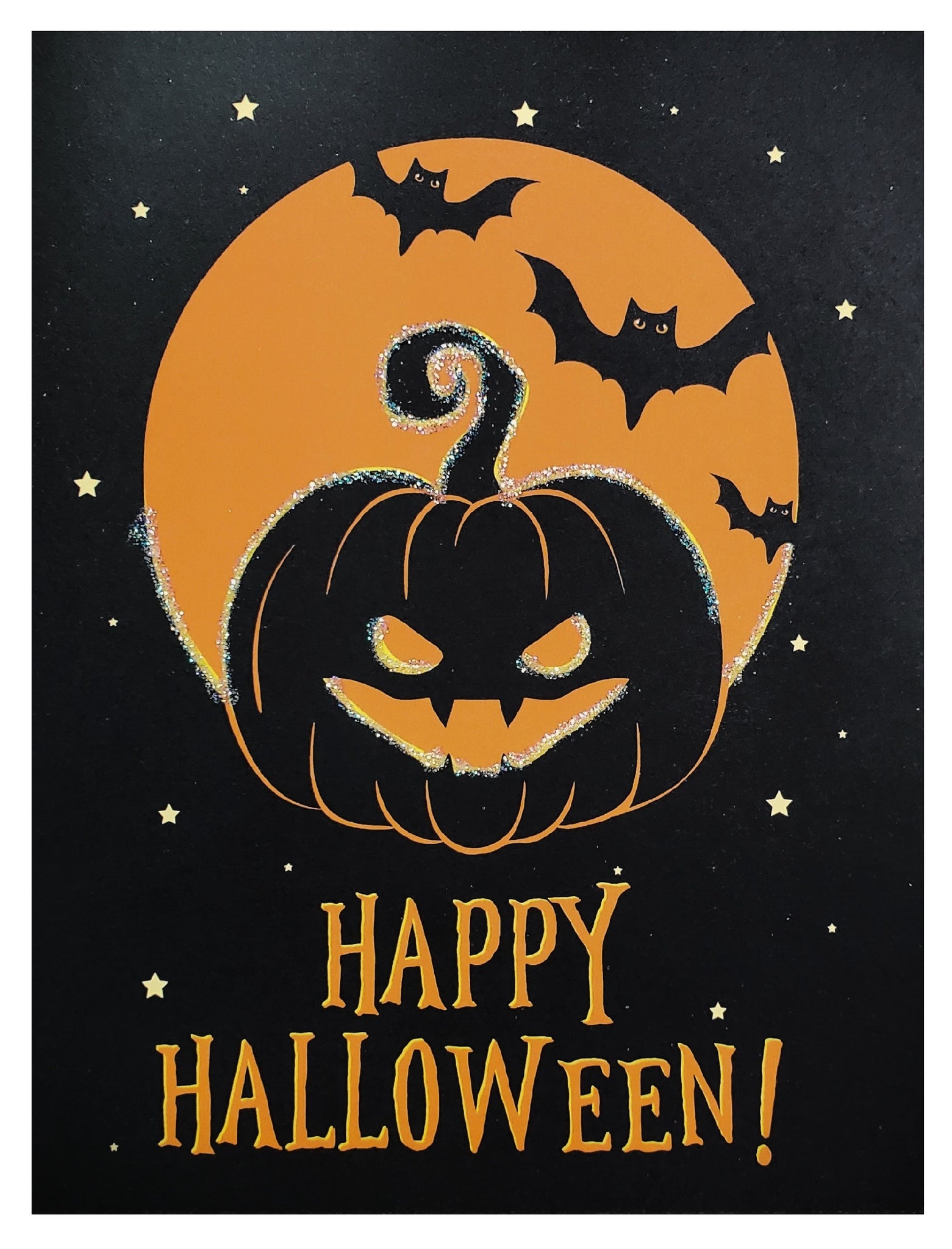 Halloween Greeting Card - Jack-O'-Lantern
