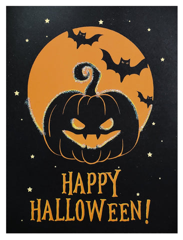 Halloween Greeting Card - Jack-O'-Lantern