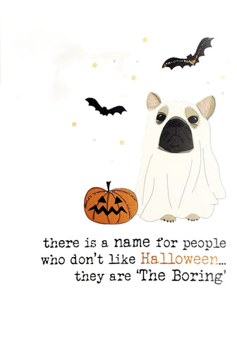 Halloween Greeting Card - 'The Boring'