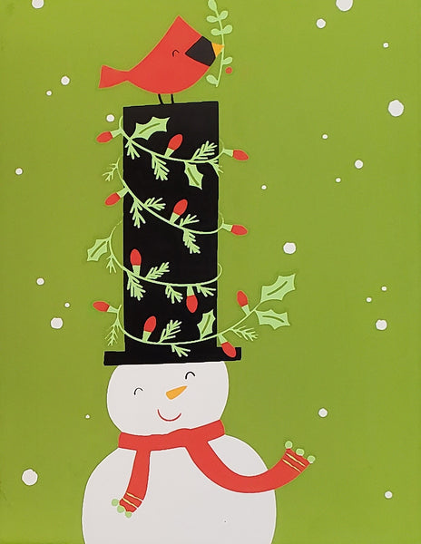 Snowman and Cardinal - Boxed Christmas Cards - 8 ct.