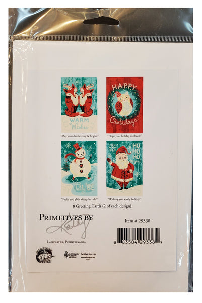 Assorted Christmas Cards - 8 ct.
