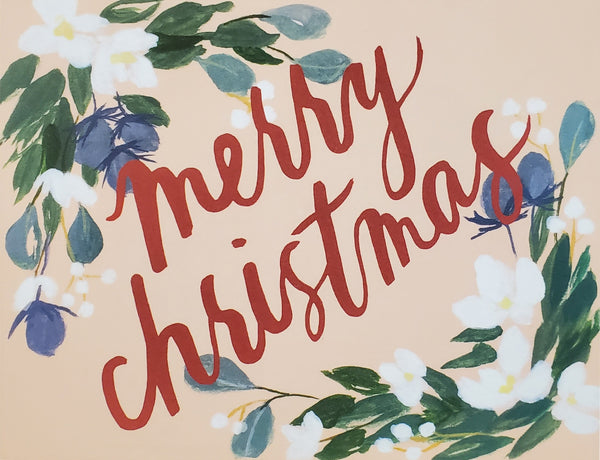 Holly Flowers - Boxed Christmas Cards - 8 ct.