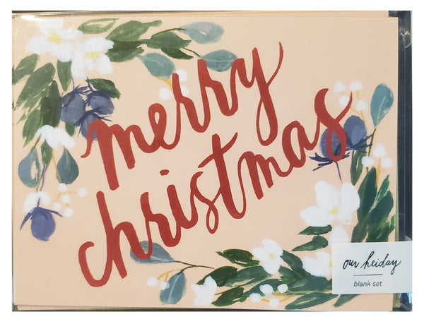 Holly Flowers - Boxed Christmas Cards - 8 ct.