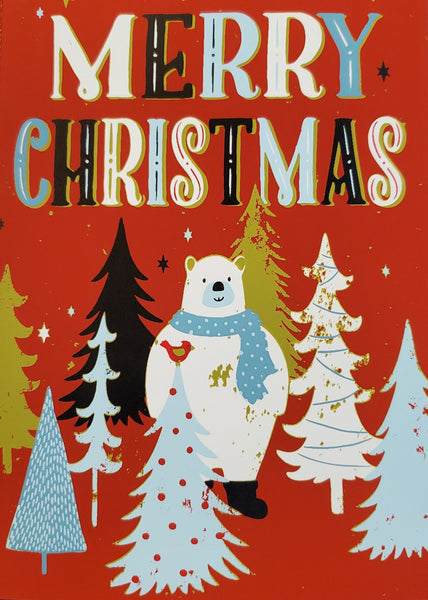 Merry Christmas with Polar Bear - Boxed Christmas Cards - 8 ct.