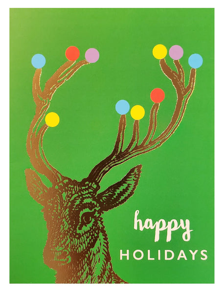 Christmas Greeting Card - Festive Reindeer