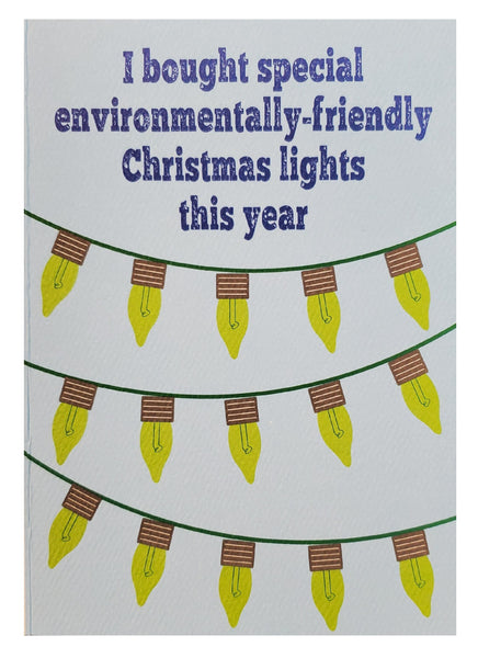 Christmas Greeting Card - Go Green
