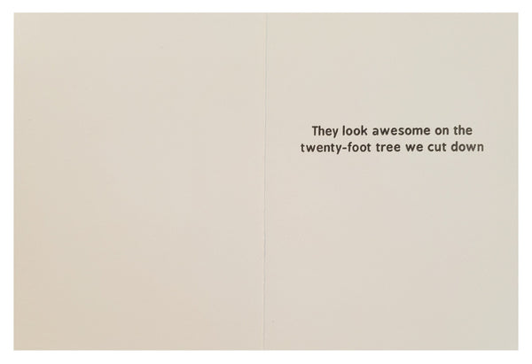 Christmas Greeting Card - Go Green