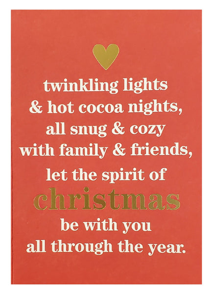 Christmas Greeting Card - Snug & Cozy
