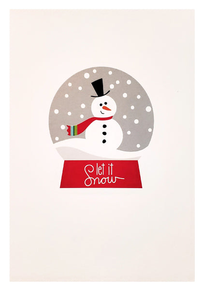 Christmas Greeting Card - Let It Snow