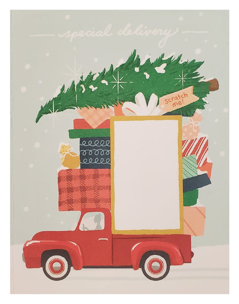 Christmas Greeting Card - Personalized Scratch Off Card